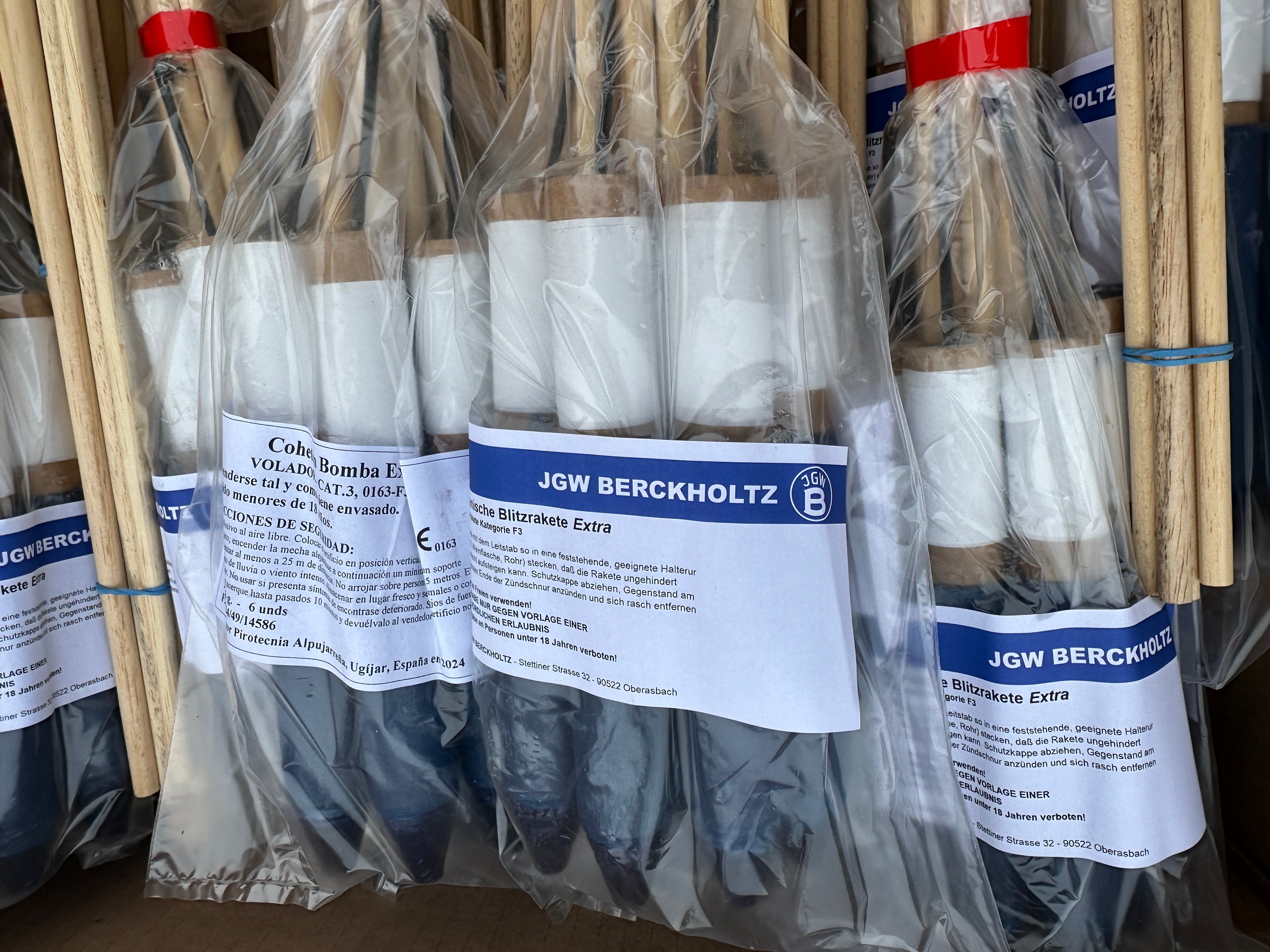 Cohete Bomba Extra (12 Beutel) - spanische Salutraketen - Lichtenrader Feuerwerkverkauf