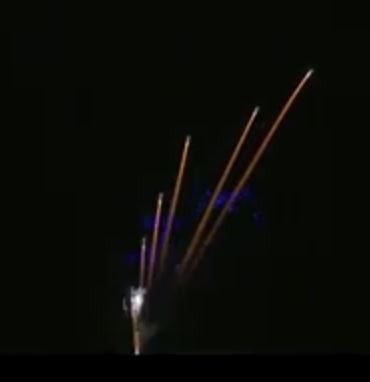 Gold Rain To Blue Comet With Blue Mine Zipper