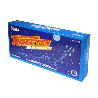 3-Stufen Mini-Raketen mit Silbercrackern