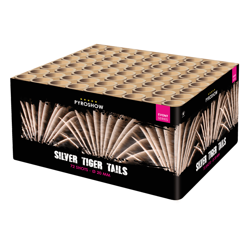 Pyroshow 2950 - Silver Tiger Tails - Lichtenrader Feuerwerkverkauf