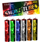 Smoke Tubes, versch. Farben, 6er-Btl., KAT T1