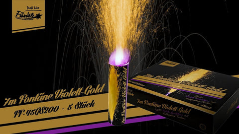 7m Fontäne Violett-Gold