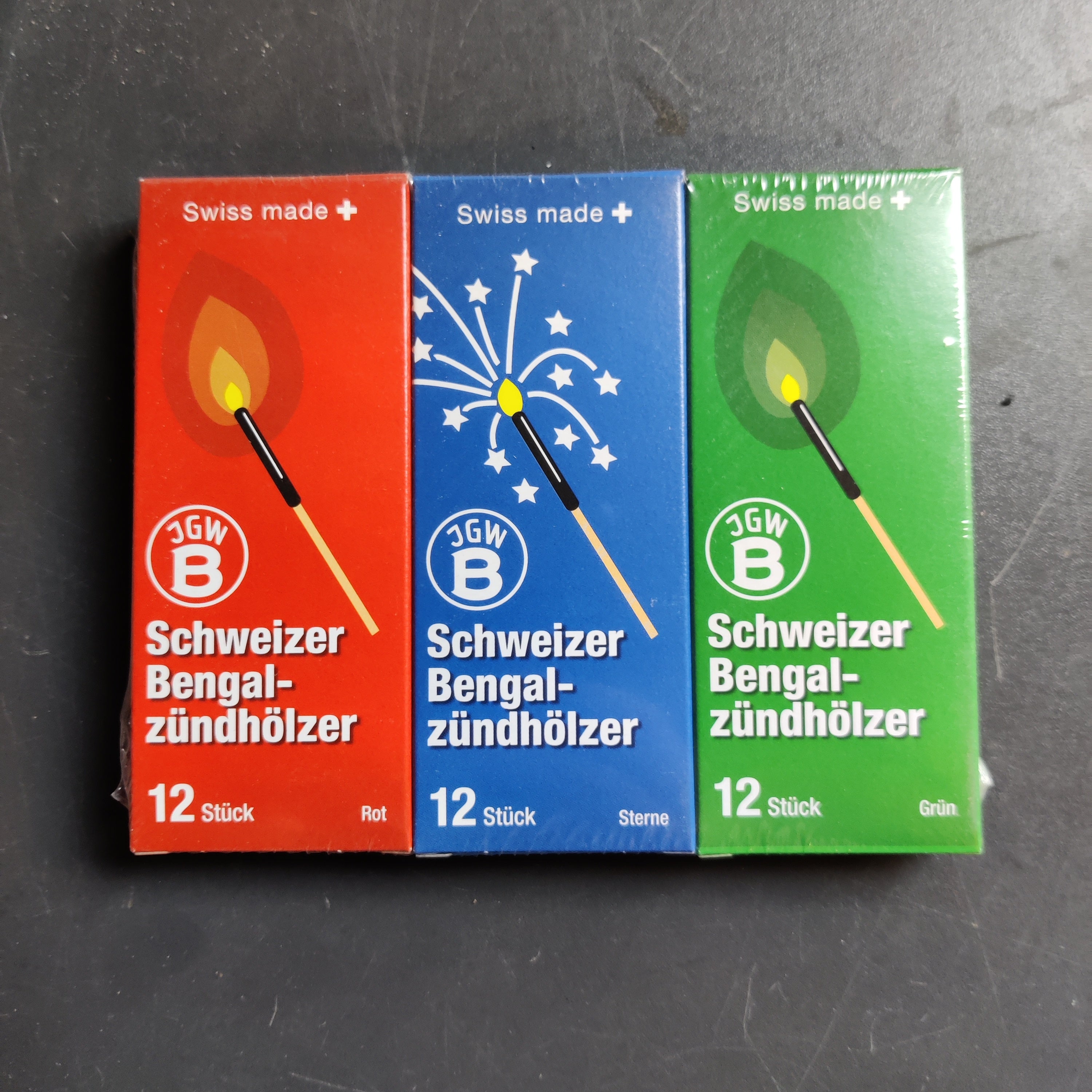 Schweizer Bengalzündhölzer - Lichtenrader Feuerwerkverkauf