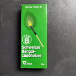 Schweizer Bengalzündhölzer - grün