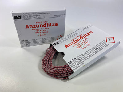 Anzündlitze rot, 8 m Ring (schnell abbrennend) - Berliner Feuerwerkverkauf