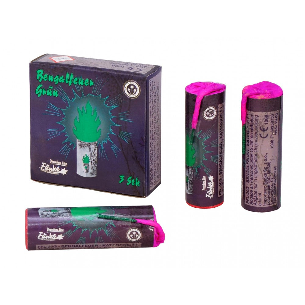 Bressi Bengalfeuer Grün - Lichtenrader Feuerwerkverkauf