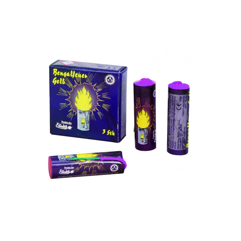 Bressi Bengalfeuer Gelb - Lichtenrader Feuerwerkverkauf